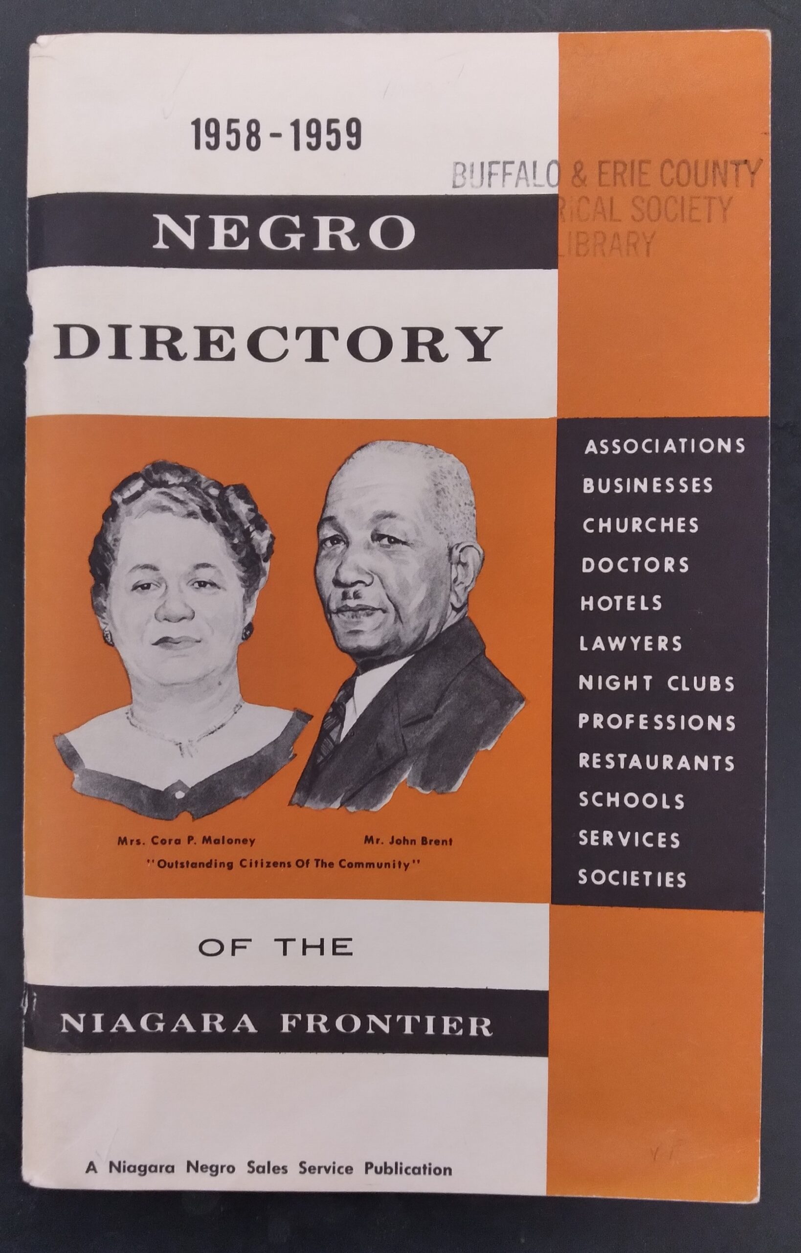 Cover of Negro Directory of the Niagara Frontier
