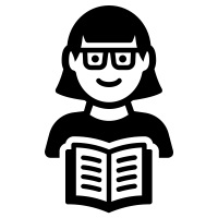 Person with book
