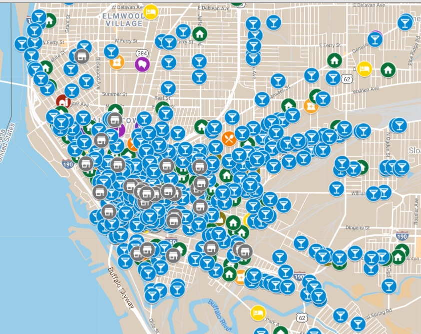 Prohibition Raids in Erie County, 1920-1923: A Google Map